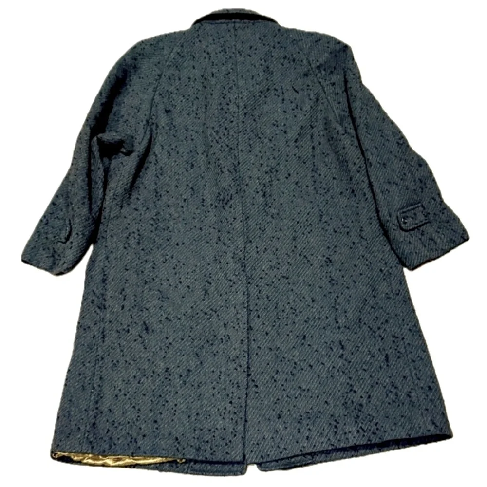 🧥🏢 THE LONDONER‎ Vintage 60s Coat | English Cloth  Paisley Lining | Men's 44R